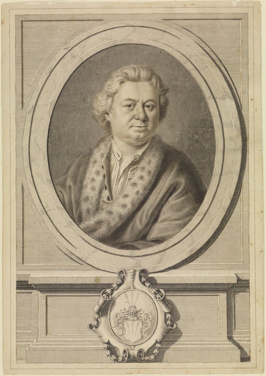 Retrato de um senhor idoso (esboço para uma gravura em cobre) de Anton Raphael Mengs