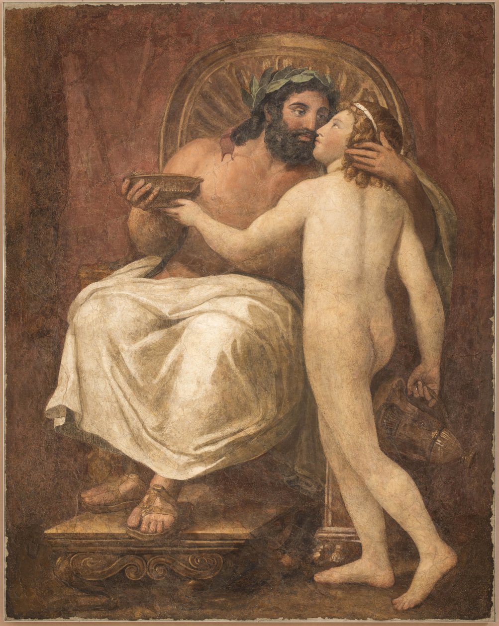 Júpiter Beijando Ganimedes, 1759-1760. de Anton Raphael Mengs