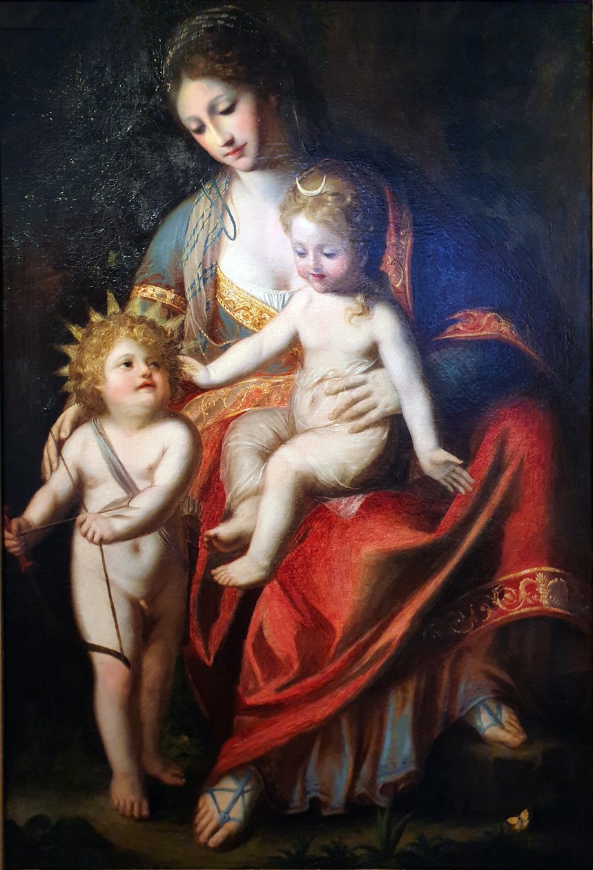 Latona com os seus filhos Apollo e Diana de Anton Raphael Mengs