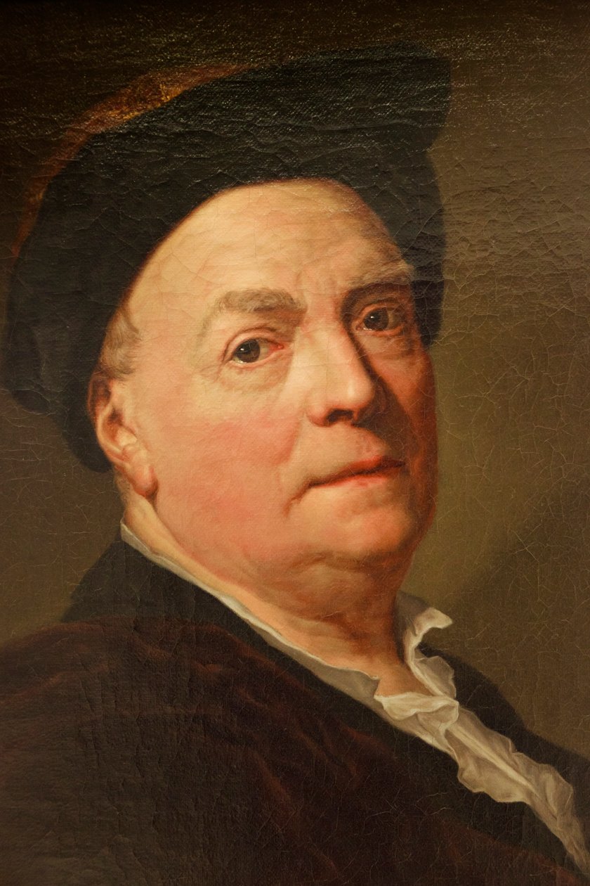 Louis de Silvestre, c.1745 (detalhe) de Anton Raphael Mengs