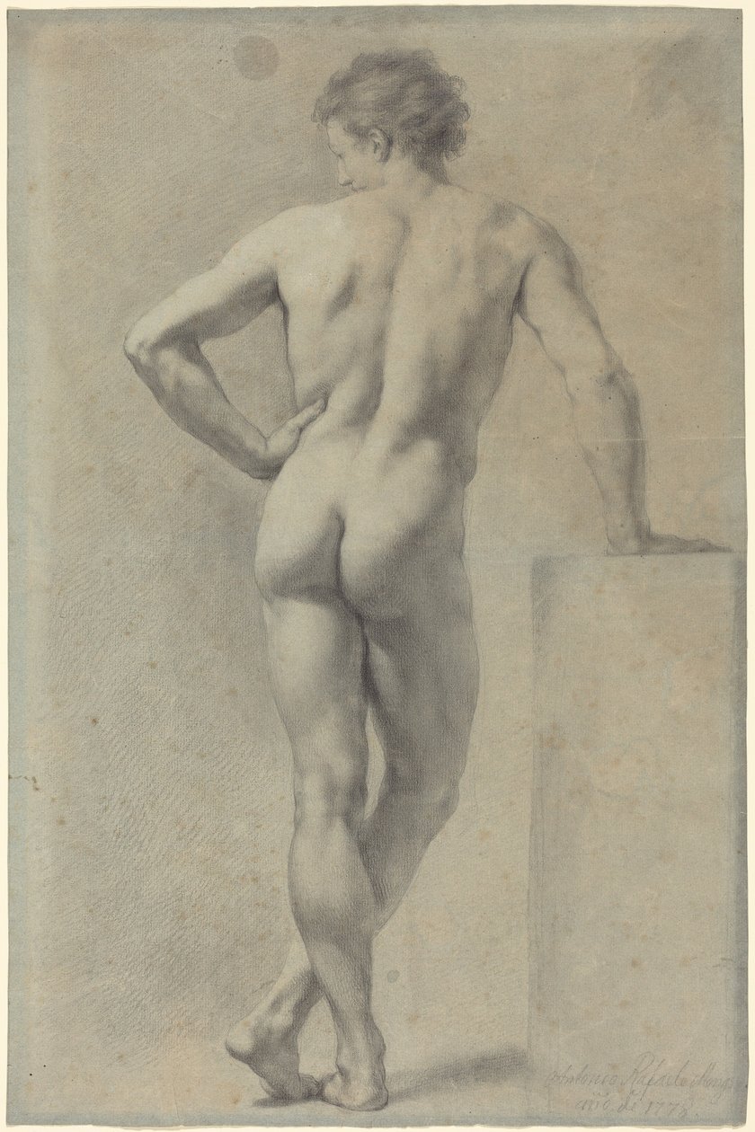 Estudo de nu masculino de Anton Raphael Mengs