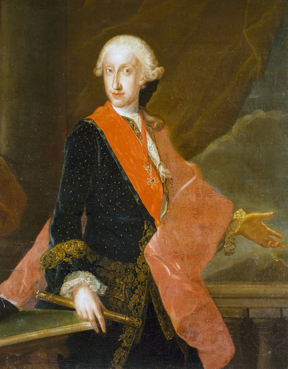 Retrato de Charles IV de Bourbon (Portici de Anton Raphael Mengs