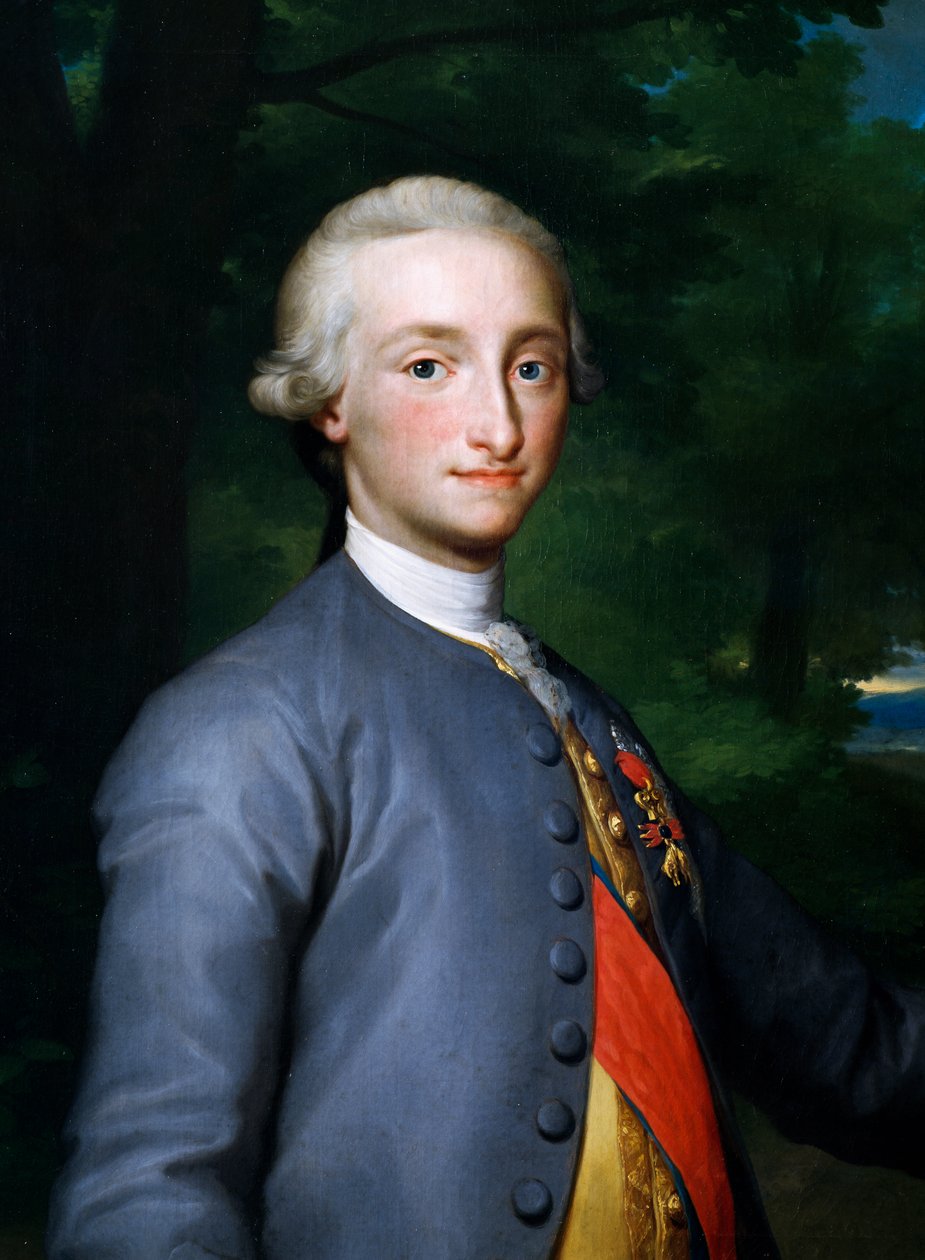 Retrato de Charles IV de Bourbon, de Anton Raphael Mengs, pintura de Anton Raphael Mengs