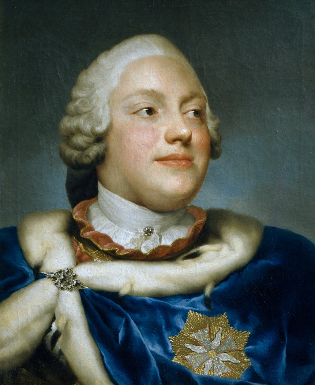 Retrato do Príncipe herdeiro Frederick Christian Elector of Saxony, óleo sobre tela, 53x41 cm de Anton Raphael Mengs