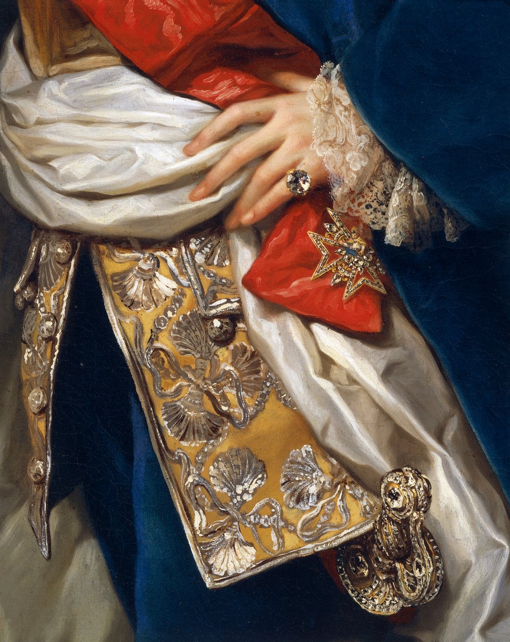 Retrato de Fernão IV, de Anton Raphael Mengs, detalhe de Anton Raphael Mengs