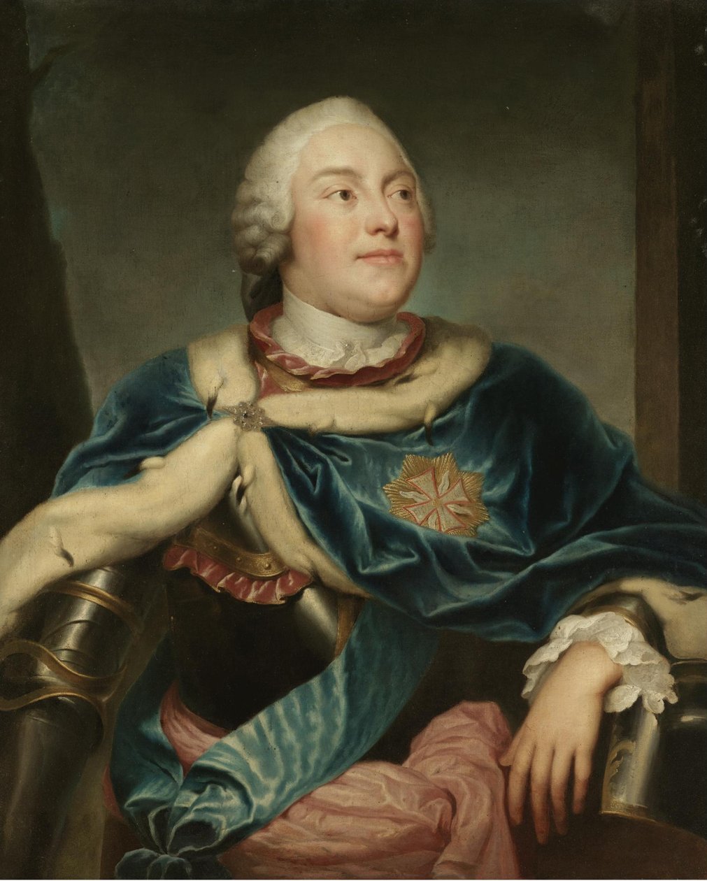Retrato de Frederick Christian, eleitor da Saxônia 1722-1763 de Anton Raphael Mengs