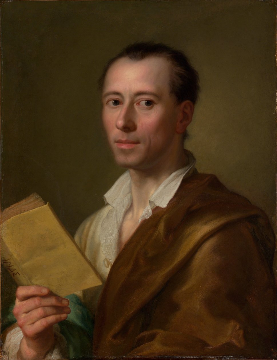 Retrato de Johann Joachim Winckelmann de Anton Raphael Mengs