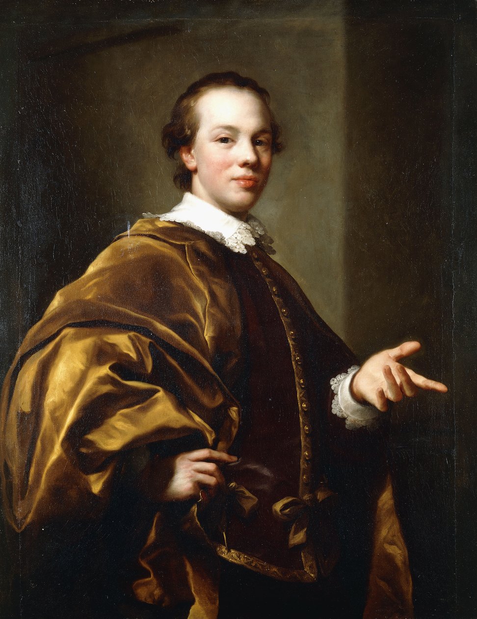 Retrato de João, 7º Conde de Galloway, três quartos de comprimento, c.1758 de Anton Raphael Mengs