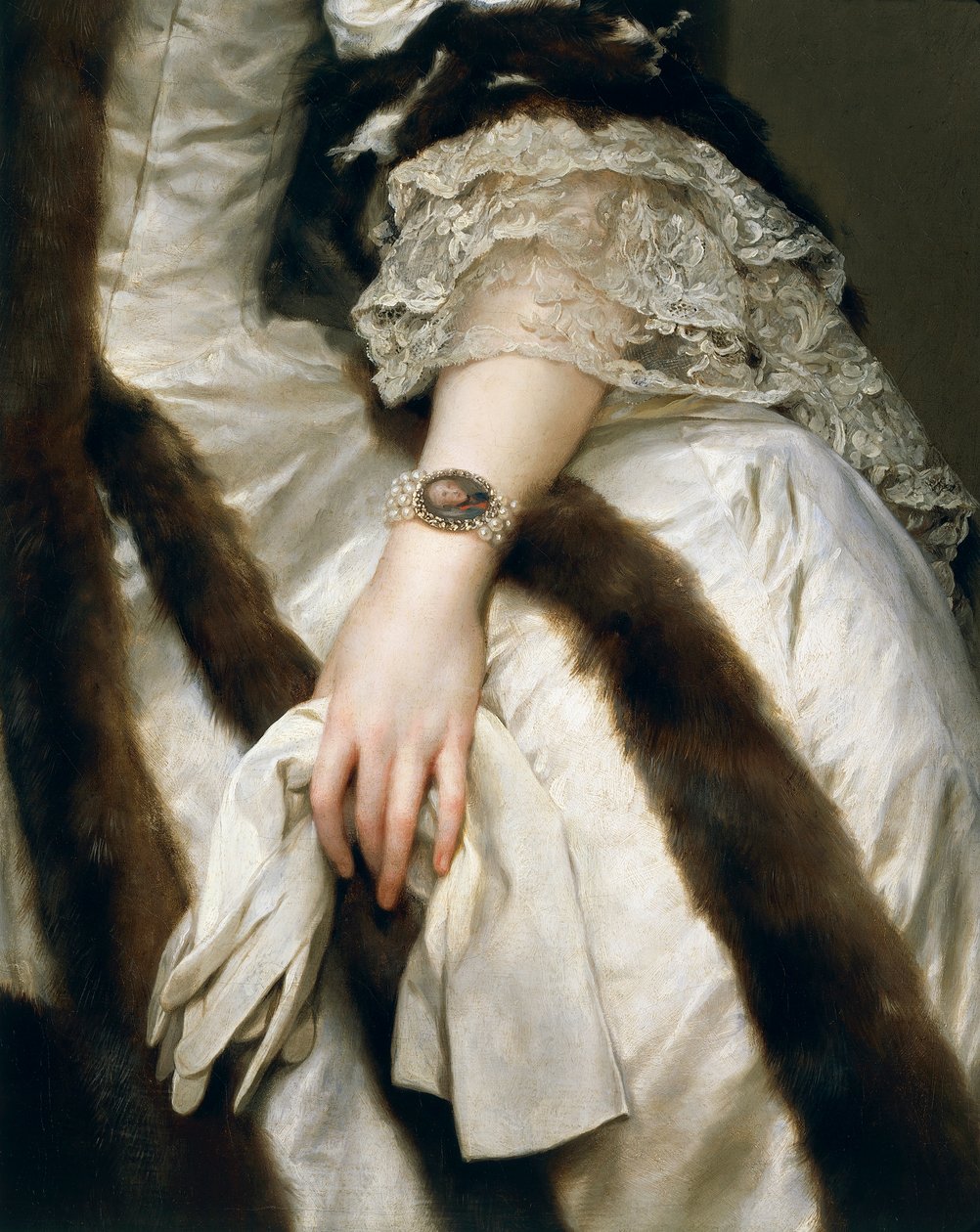 Retrato de Maria Carolina da Áustria, Rainha de Nápoles, de Anton Raphael Mengs de Anton Raphael Mengs