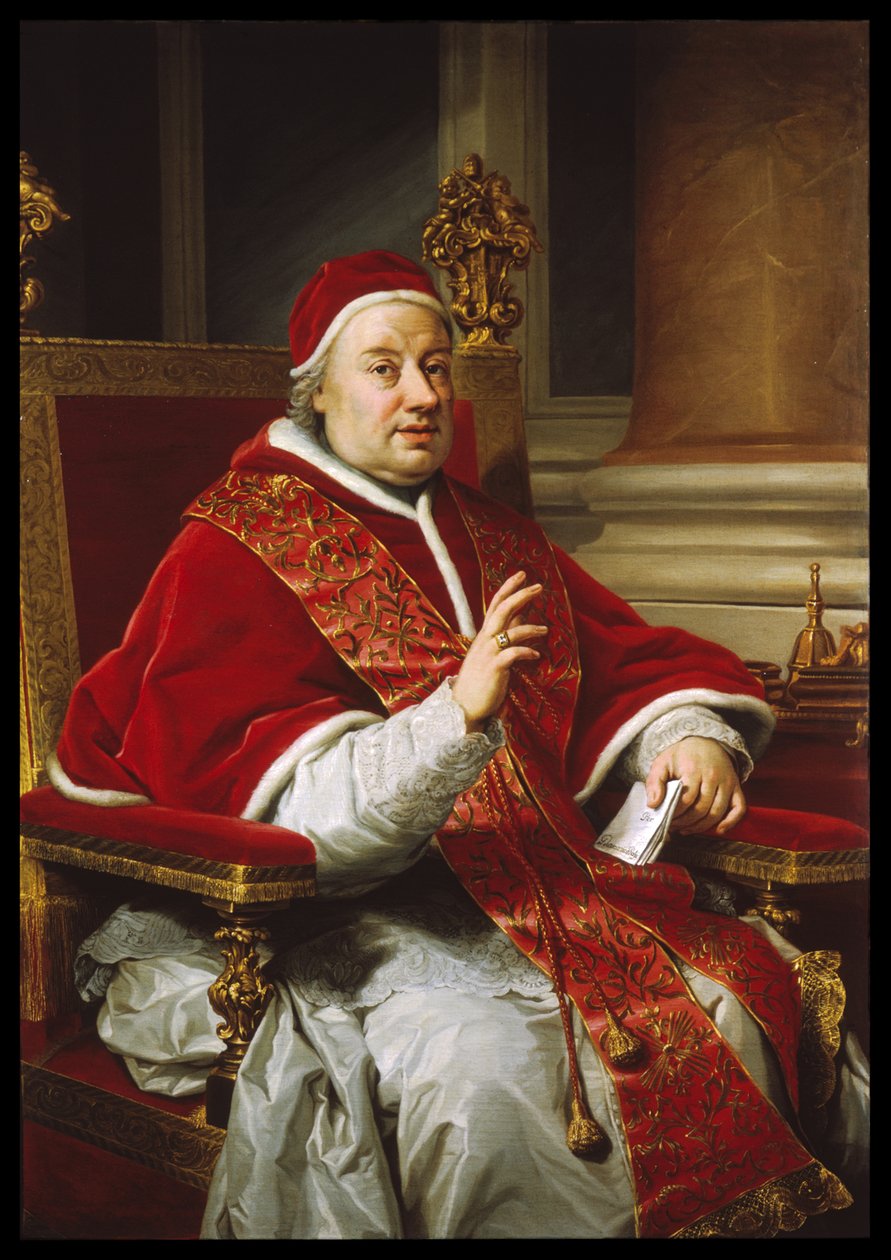 Retrato do Papa Clemente XIII de Anton Raphael Mengs
