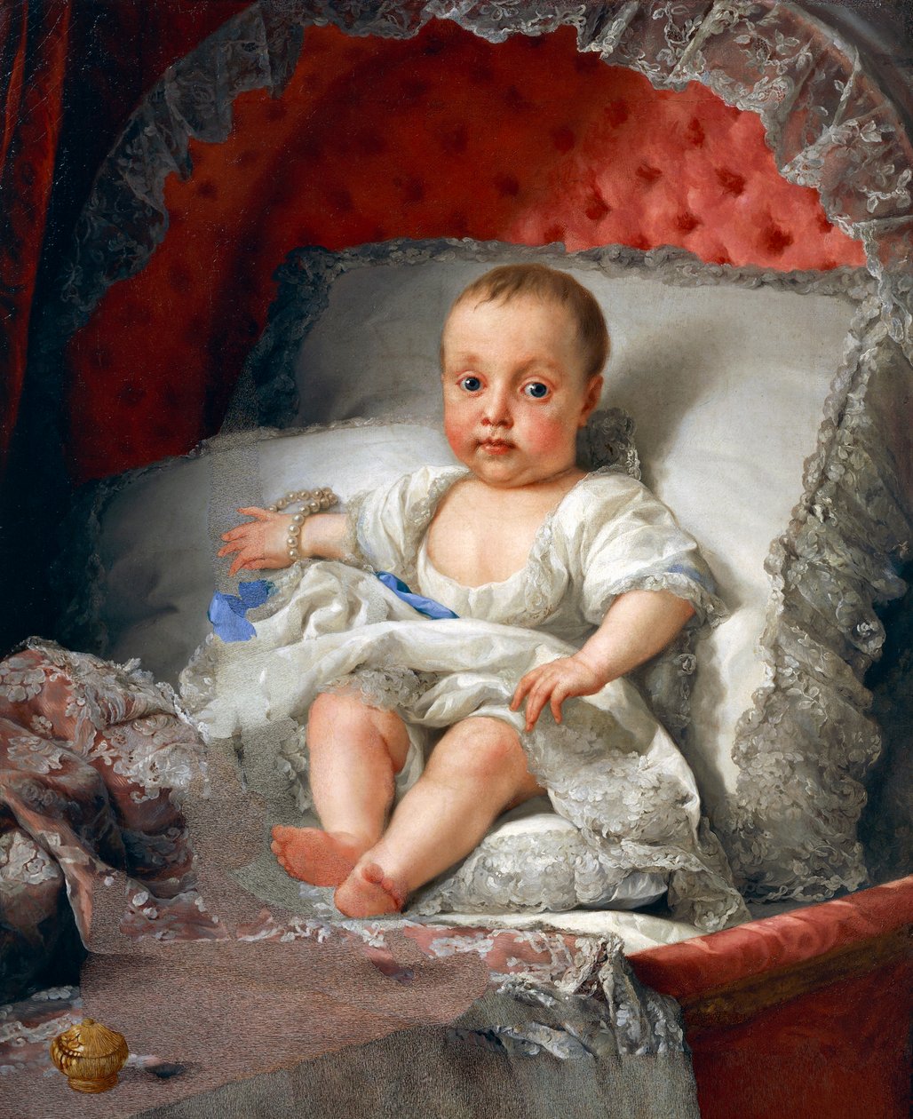 Retrato da Infanta Carlota Joaquina de Bourbon, de Anton Raphael Mengs de Anton Raphael Mengs