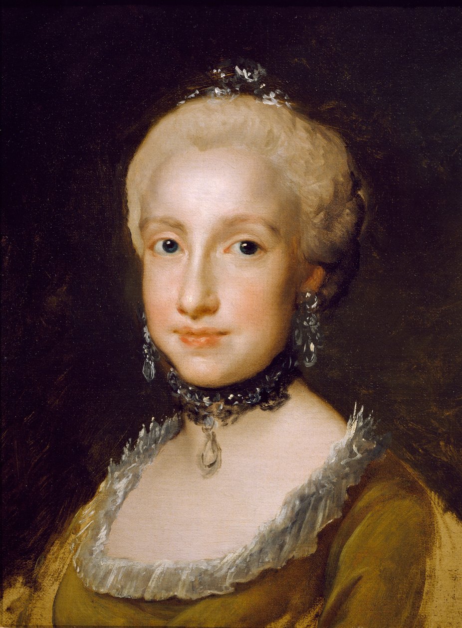 Retrato da Infanta Maria Luisa de Bourbon, de Anton Raphael Mengs de Anton Raphael Mengs