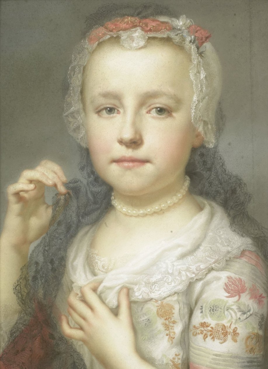 Retrato de uma jovem rapariga, provavelmente Julie Carlotta Mengs, irmã da artista de Anton Raphael Mengs