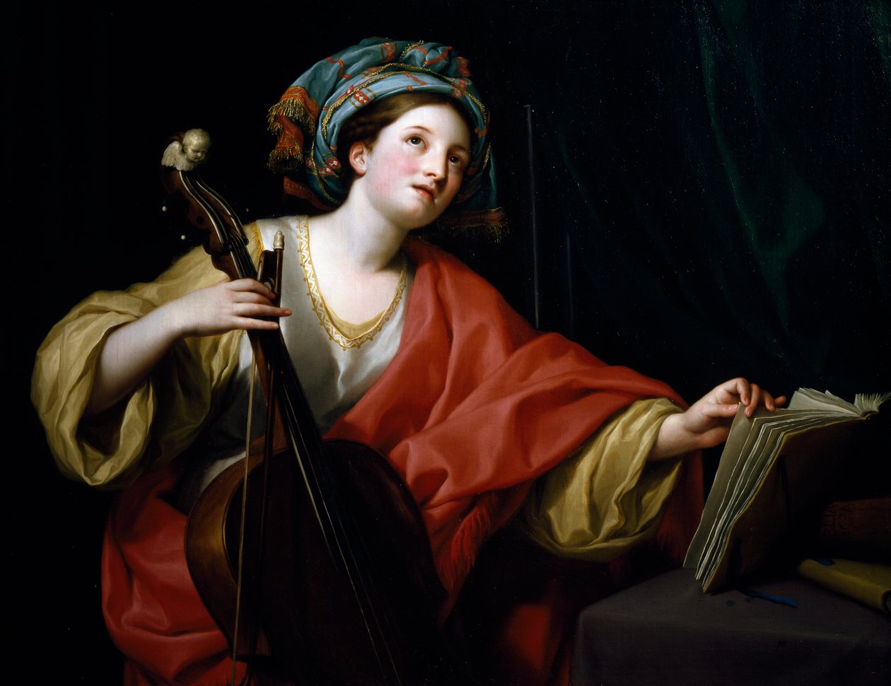 Santa Cecília, de Anton Raphael Mengs de Anton Raphael Mengs