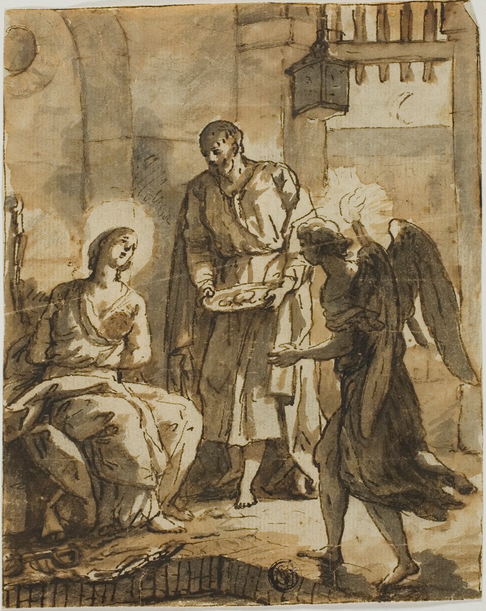 São Pedro visita Santa Ágata na prisão e cura-lhe as feridas de Anton Raphael Mengs