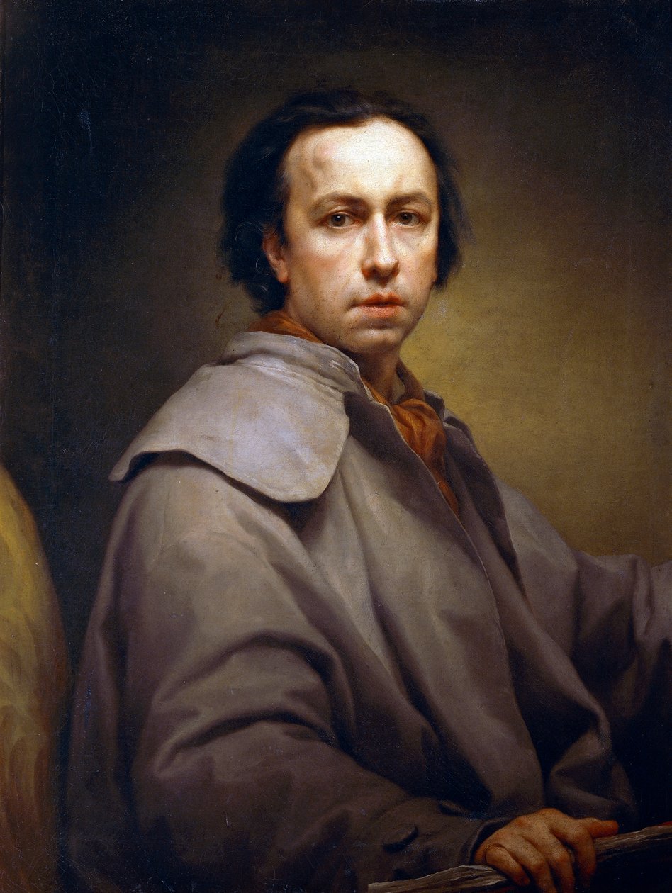 Auto-retrato, de Anton Raphael Mengs, Circa 1776, óleo sobre tela de Anton Raphael Mengs