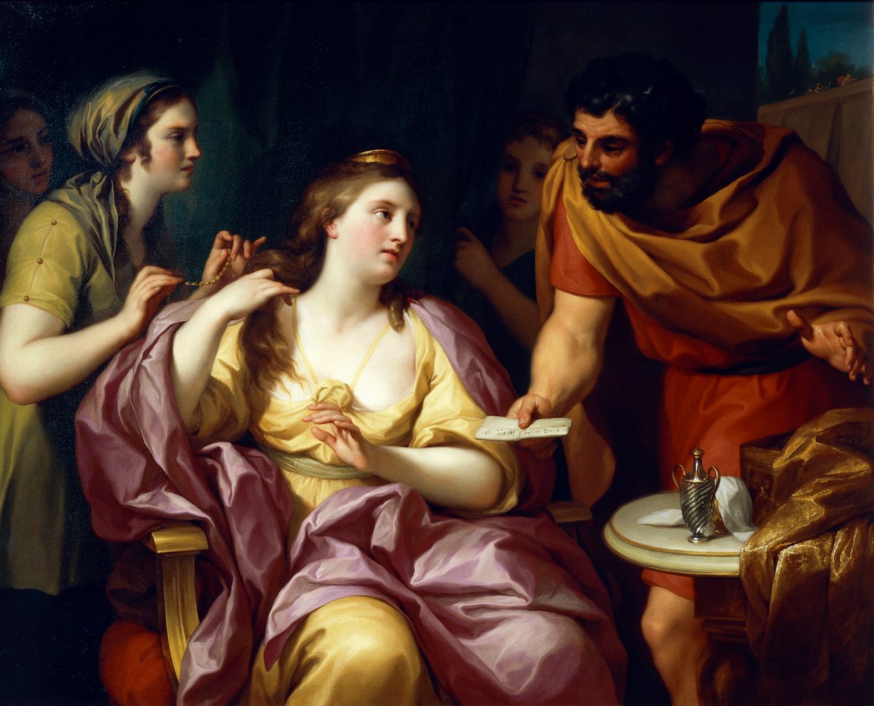 Semiramis dá as boas-vindas à Notícia da Revolta da Babilônia, de Anton Raphael Mengs de Anton Raphael Mengs