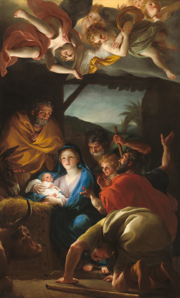 A adoração dos pastores de Anton Raphael Mengs