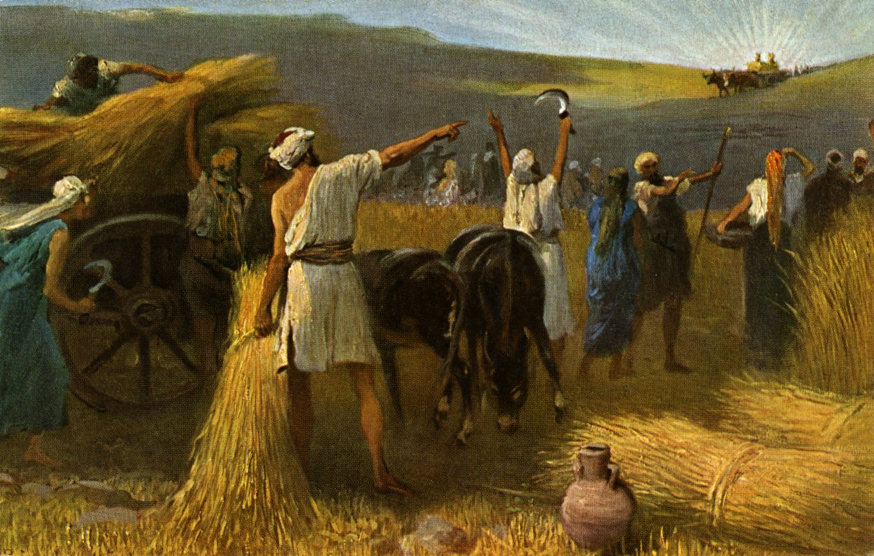 Regresso da Arca, Antigo Testamento (imprimir) de Anton Robert (after) Leinweber