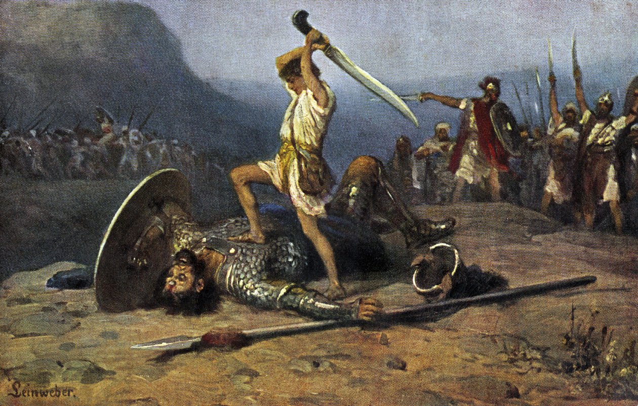 David e Golias - Bíblia de Anton Robert Leinweber