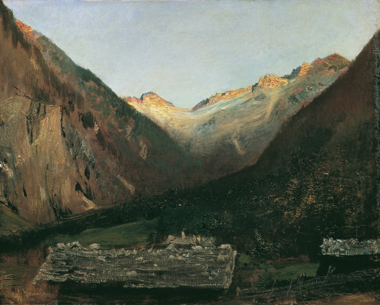 Noite no Prossau, perto de Gastein de Anton Romako