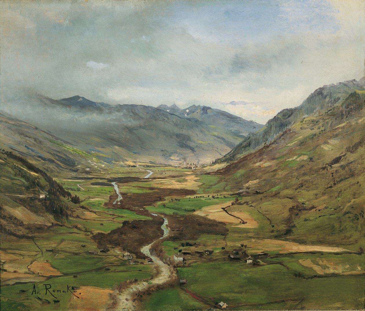 O Vale Gastein II de Anton Romako