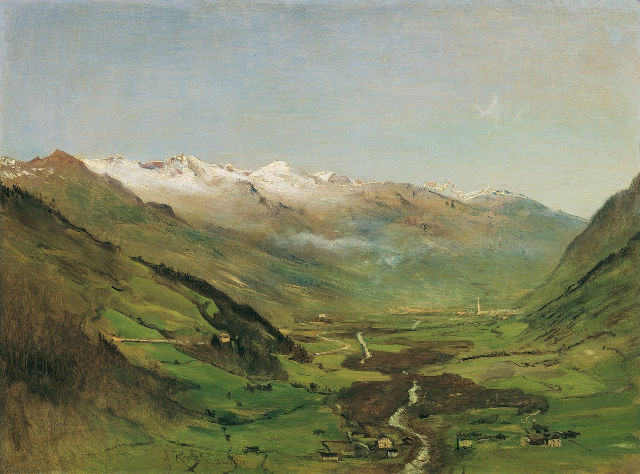 O Vale de Gastein I de Anton Romako