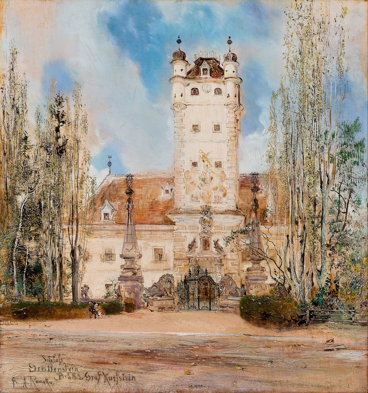 Castelo de Greillenstein de Anton Romako