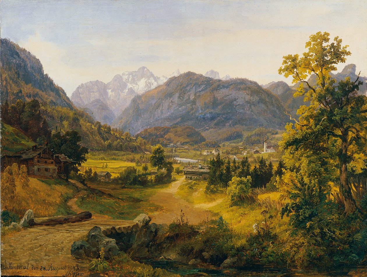 O Vale Unken em Salzburgo de Anton Schiffer