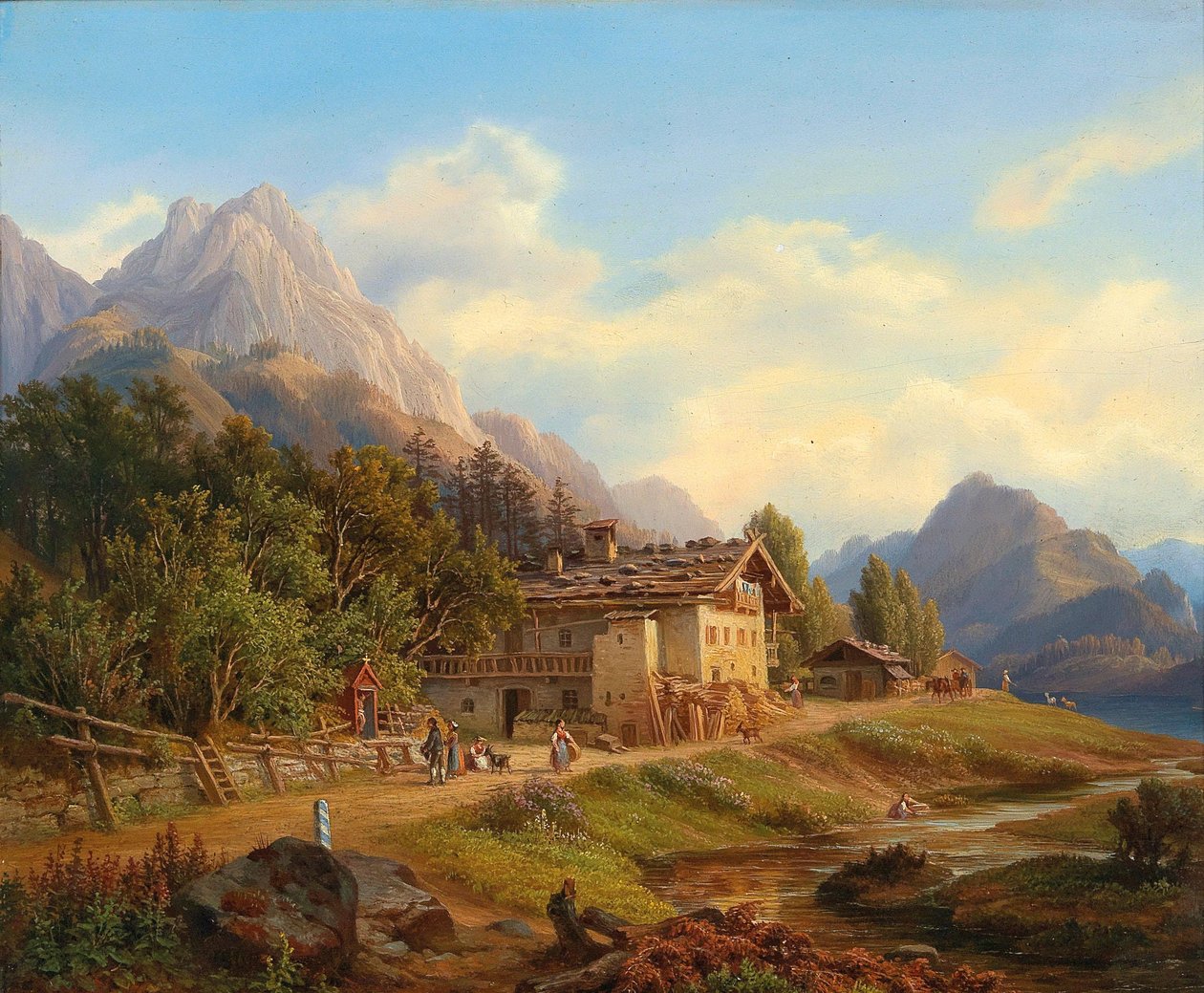 Alemão: Partie am Hintersee em Ramsau, perto de Berchtesgaden de Anton Schiffer