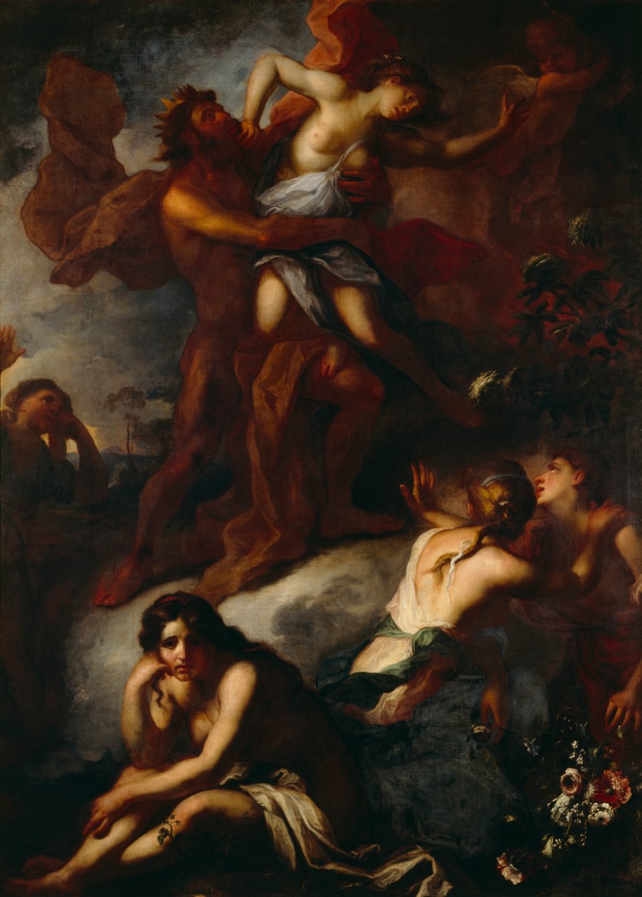A Violação de Prosérpina (óleo sobre tela) de Anton Schoonjans