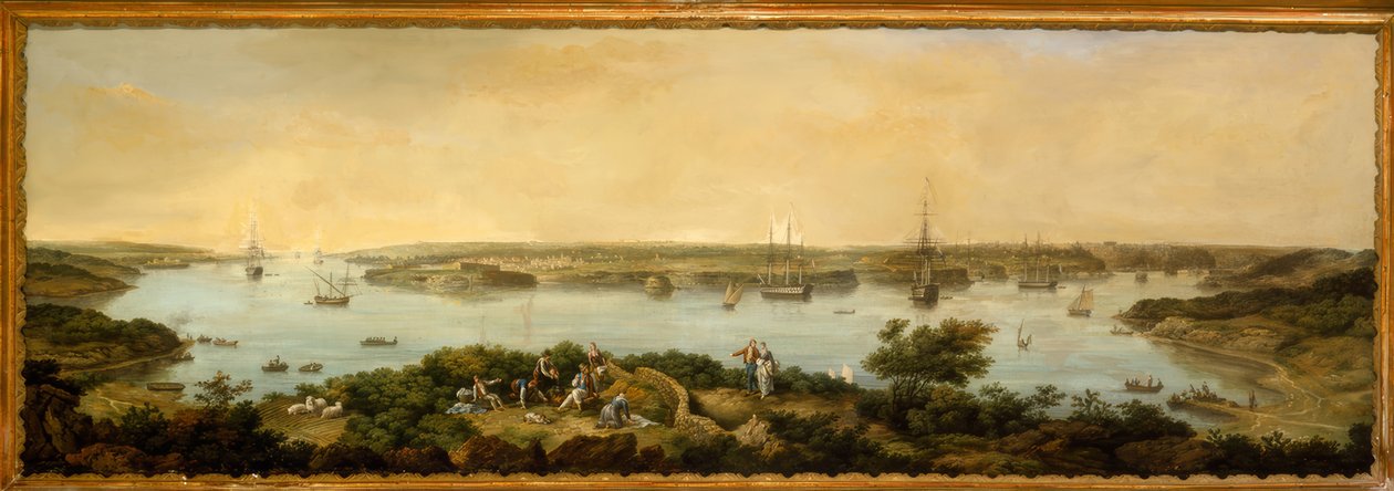 Vista do porto de Mahon, Menorca de Anton Schranz