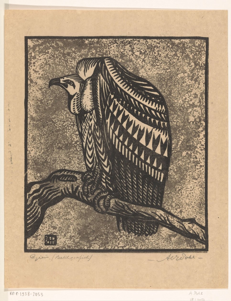 Gier (título original sobre o objecto) de Anton Vincent Emanuel Pohl (signed by artist)