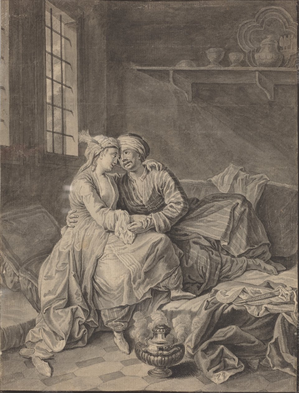 Amantes Orientais [verso] de Anton Weiss