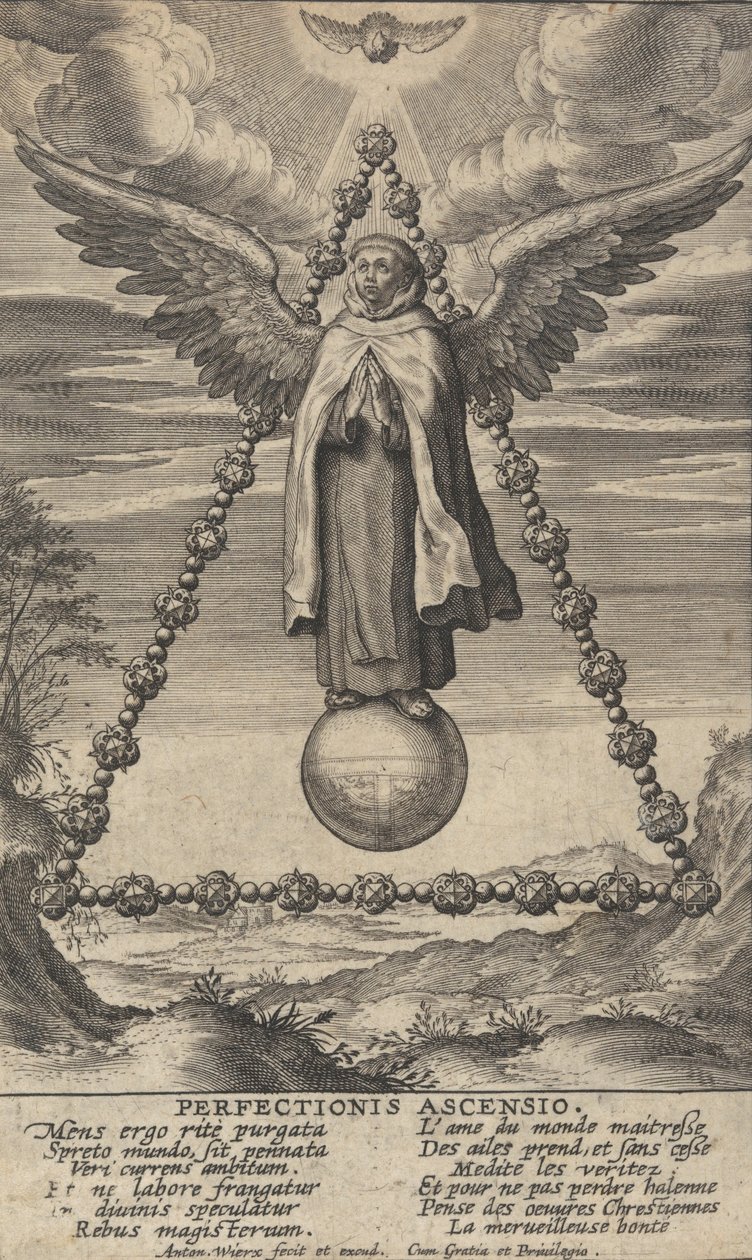 Perfectionis Ascensio, de A Vida de São João da Cruz, 1622-24. de Anton Wierix