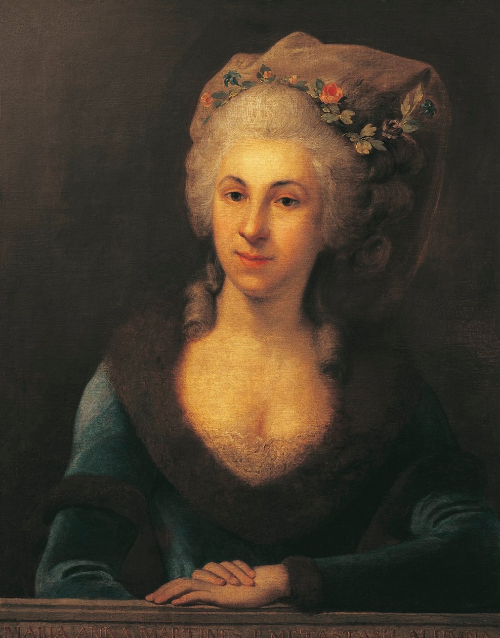 Áustria, Viena, Retrato de Marianne von Martines cantora e compositora, Estudante de Franz Joseph Haydn de Anton von Maron