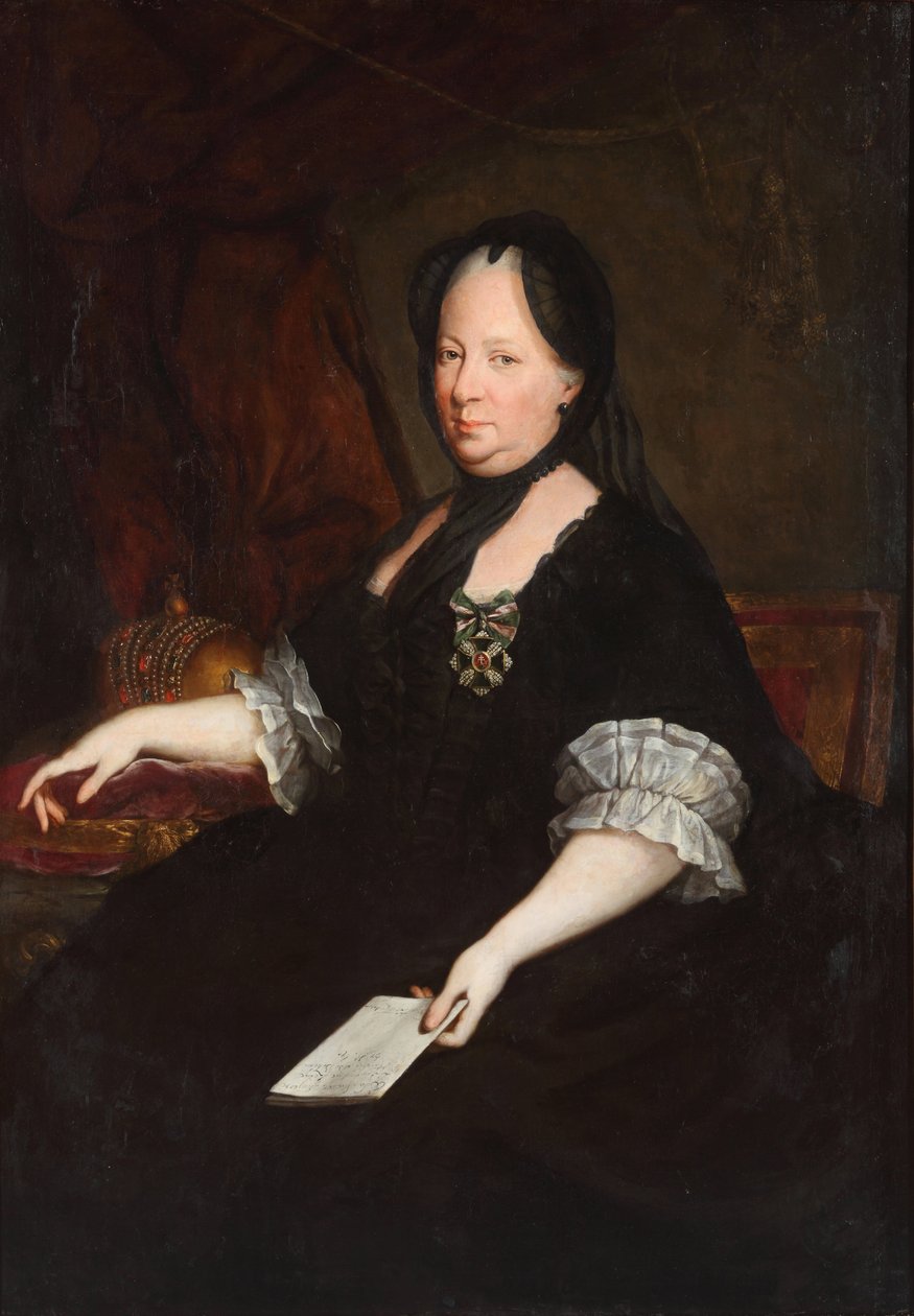 A imperatriz Maria Teresa viúva de Anton von Maron