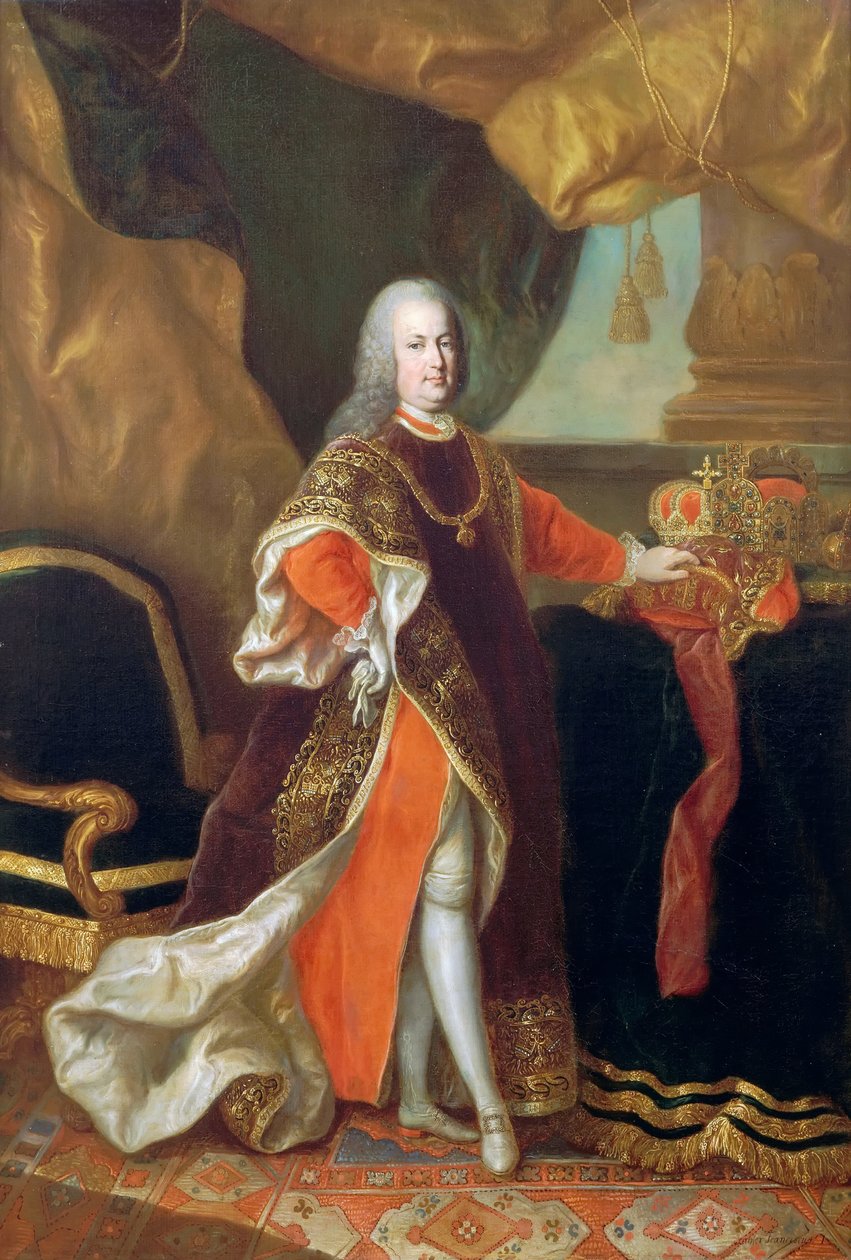 Retrato do imperador Francisco I da Áustria 1708-1765 de Anton von Maron