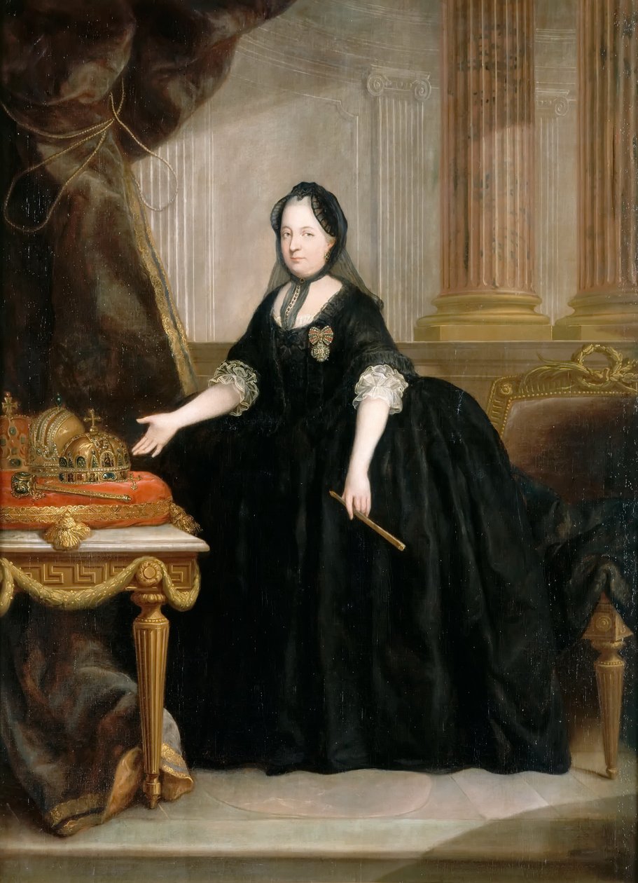 Retrato da imperatriz Maria Theresia da Áustria 1717-1780 de Anton von Maron