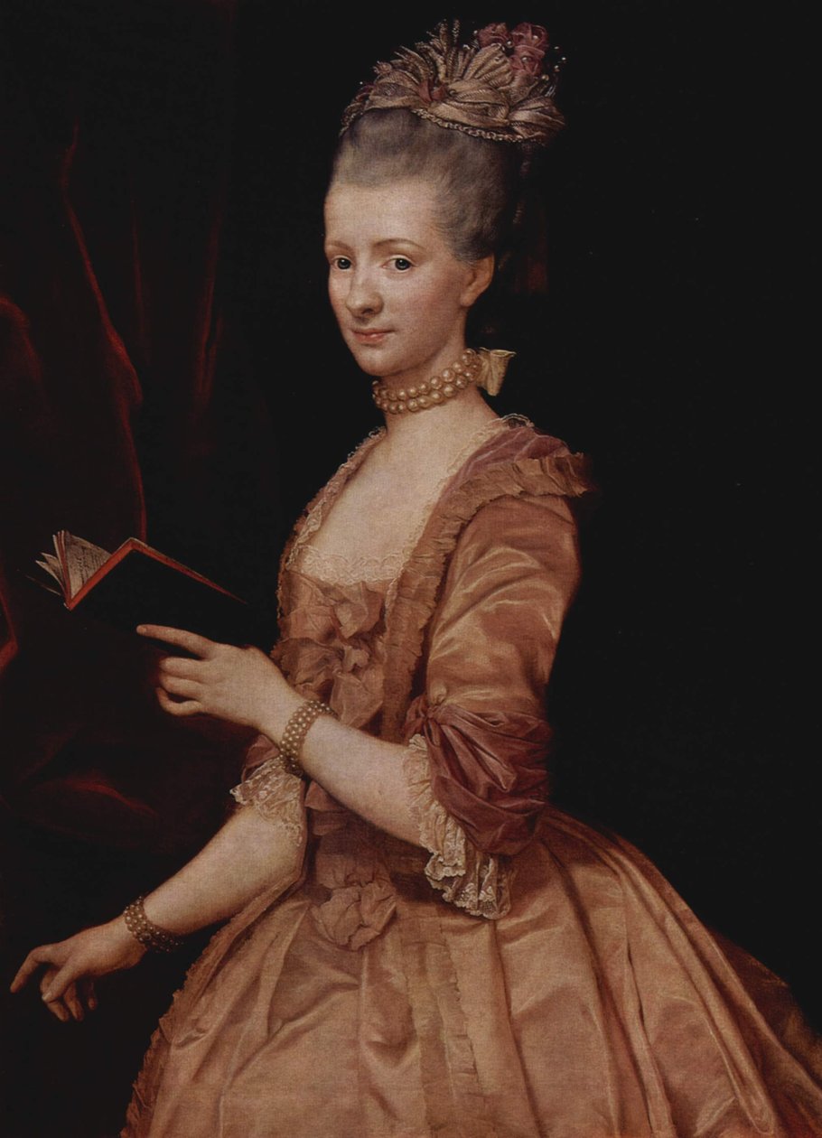 Retrato de uma mulher de Anton von Maron