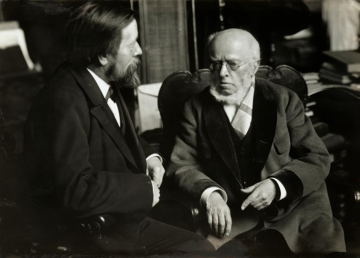 A. v. Menzel i. o apartamento dele m. A. v. Werner de Anton Alexander von Werner
