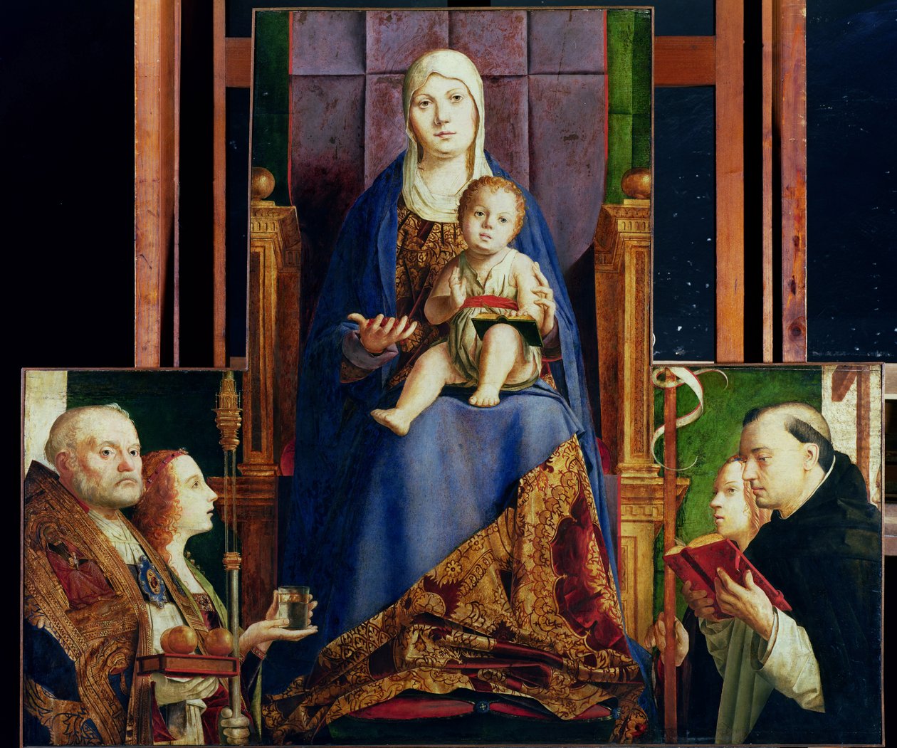Madonna com São Nicolau de Bari de Antonello da Messina