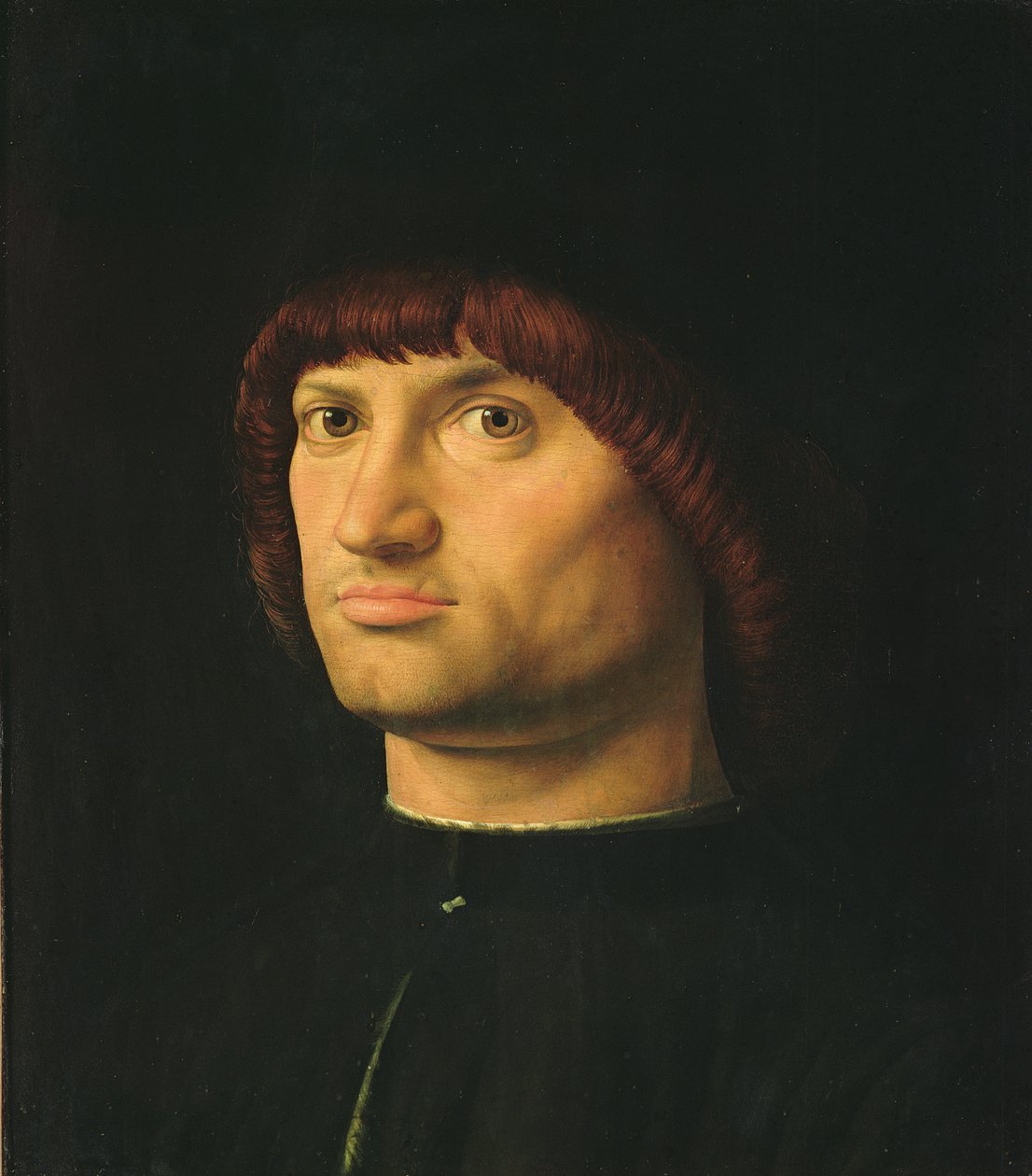 Retrato de um homem ou o condottiere, 1475 de Antonello da Messina
