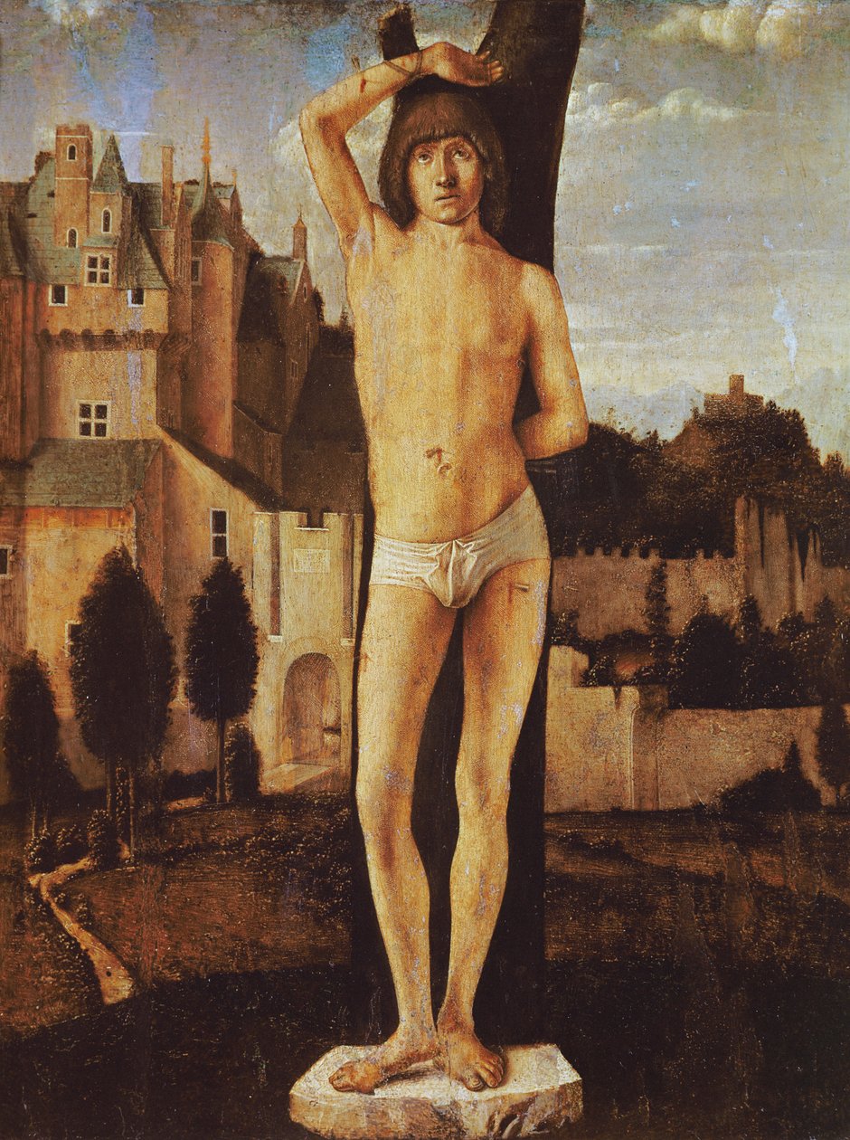 São Sebastião (óleo sobre madeira) de Antonello da Messina