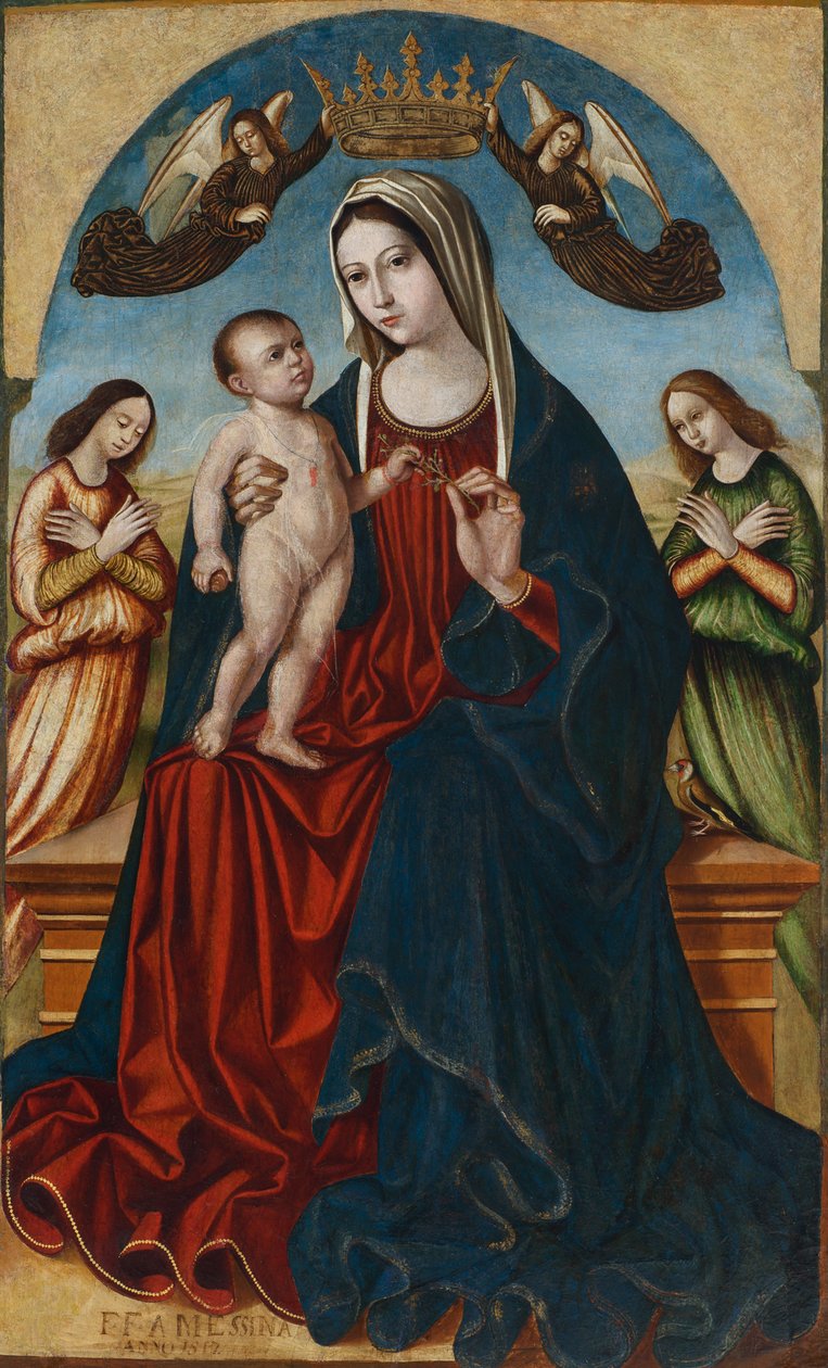 Uma pintura documentada existente em Malta por Antonio de Saliba de Antonello de Saliba    