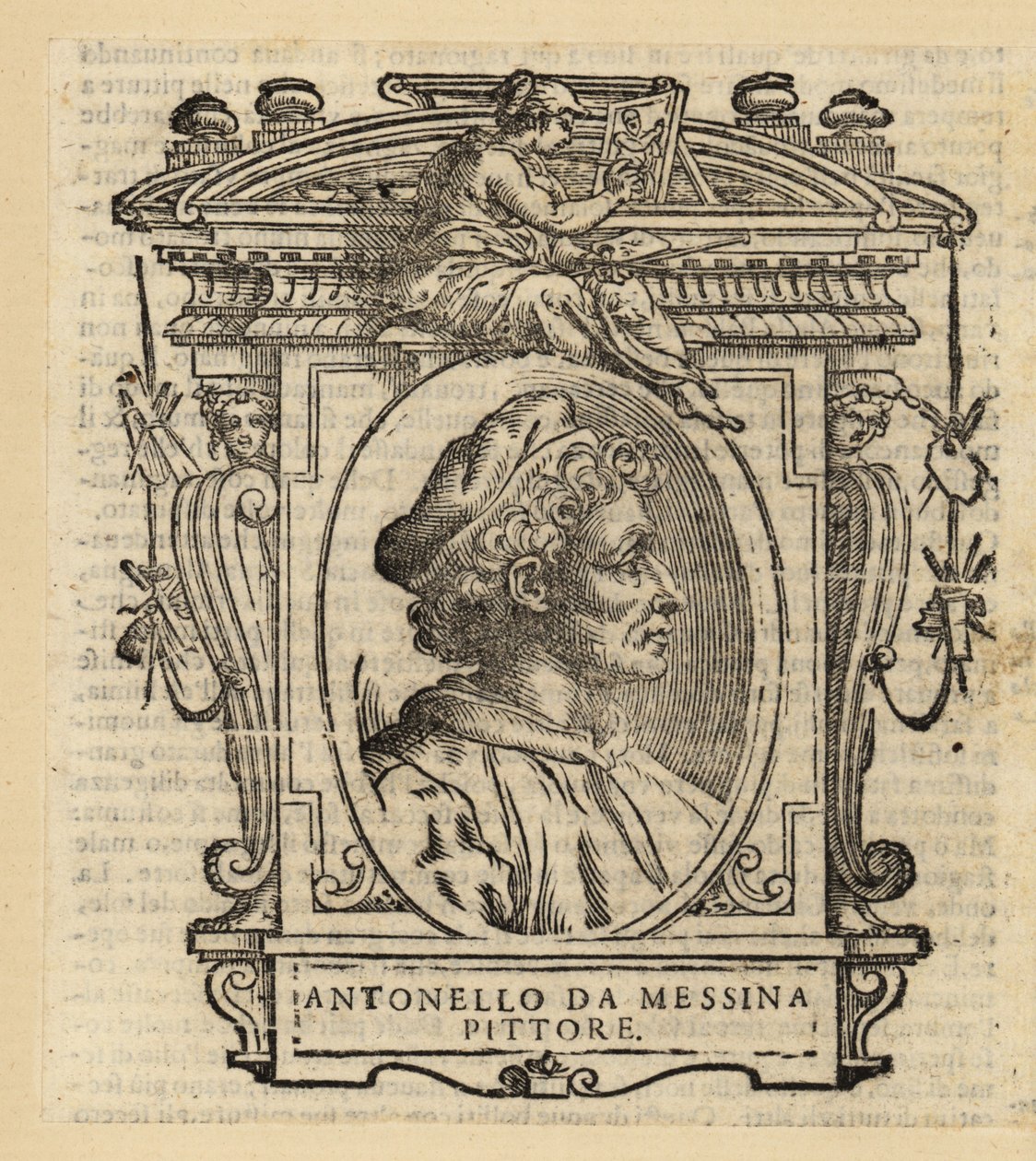 Retrato de Anthony de Messina, pintor italiano de Messina, Sicília, da Renascença Italiana, cerca de 1430-1479 de Antonello da (after) Messina