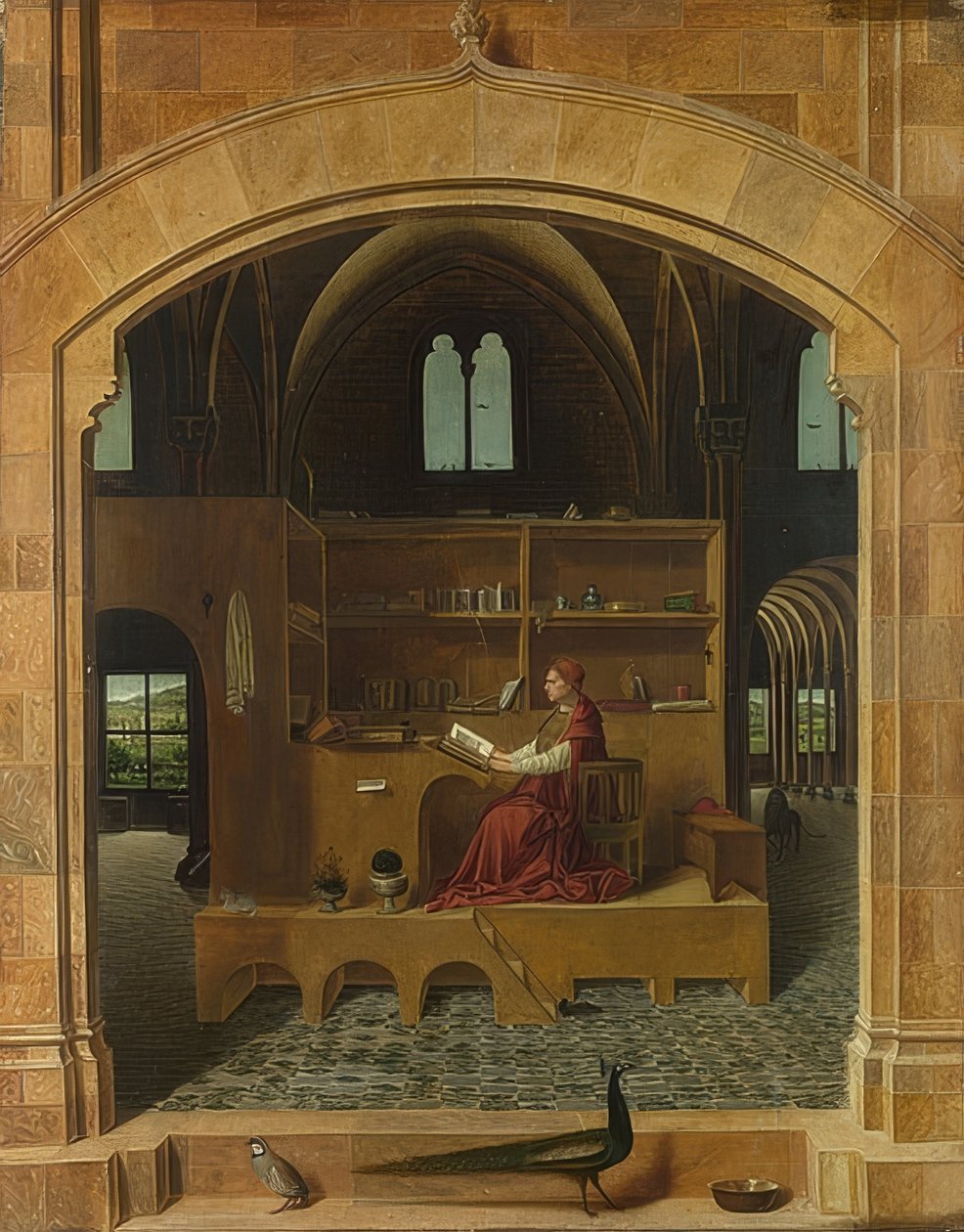 São Jerônimo no caso. Por volta de 1475 de Antonello da Messina