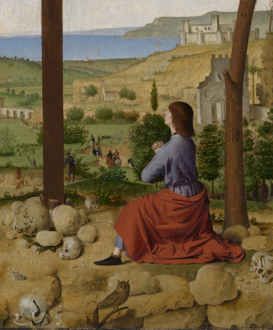 Crucificação, com Maria e João de Antonello da Messina
