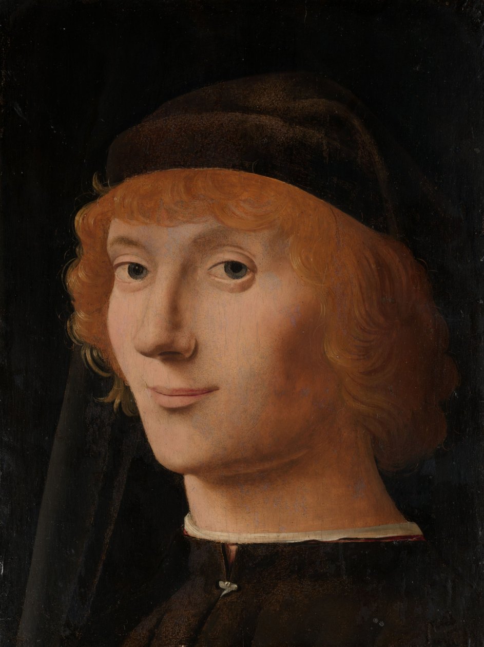 Retrato de um jovem, c.1470 (óleo sobre madeira) de Antonello da Messina