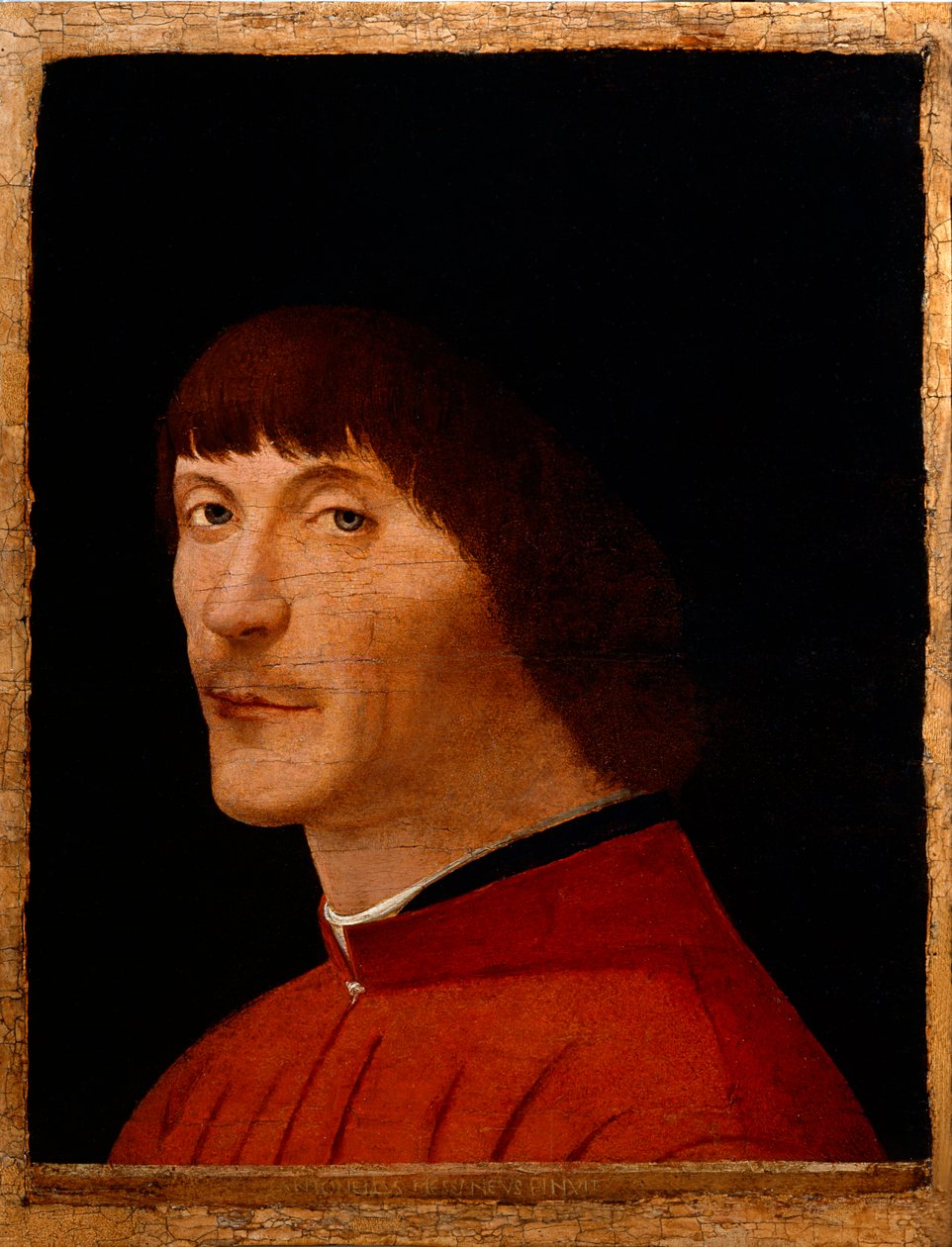 Retrato de um homem, 1468-1470. de Antonello da Messina